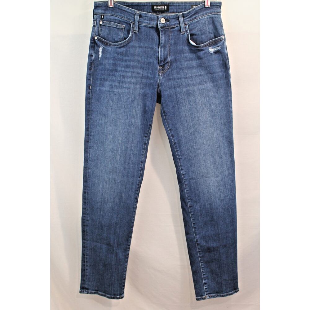 Brooklyn Industries Jeans Franklin Athletic Fit Mens size 34/32 Blue Denim